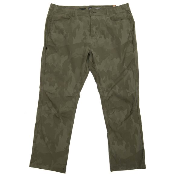 Prana Halle Sage Camo Straight Plus II Activewear Pants Size 22 - Picture 1 of 13